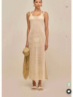 ivory lurex knit dress Sandra Gold Lurex Knit Dress